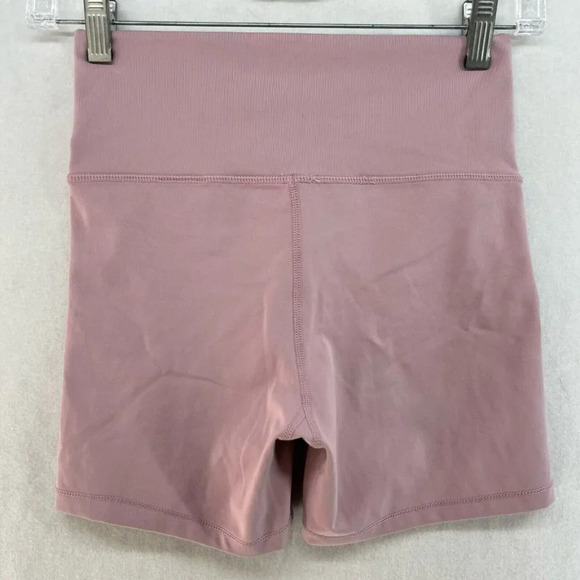 H&M Sports Shorts Womens Sz XS Pink High Waist Shorts Wrap Over Training Hottie - Picture 2 of 11